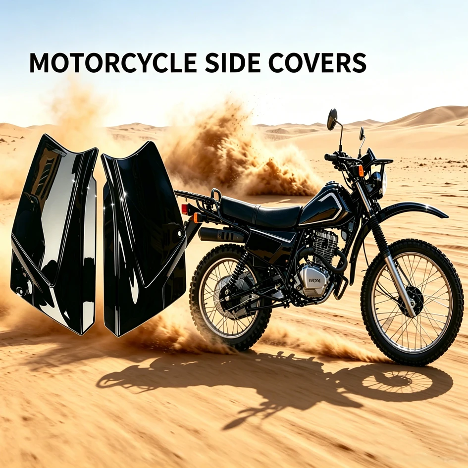 Motorcycle PP Plastic Side Covers for Honda Jialing Lifan Zongsheng for JH125L JH150L XL125 ZS125GY Dirtbike Battery/Tool Panels