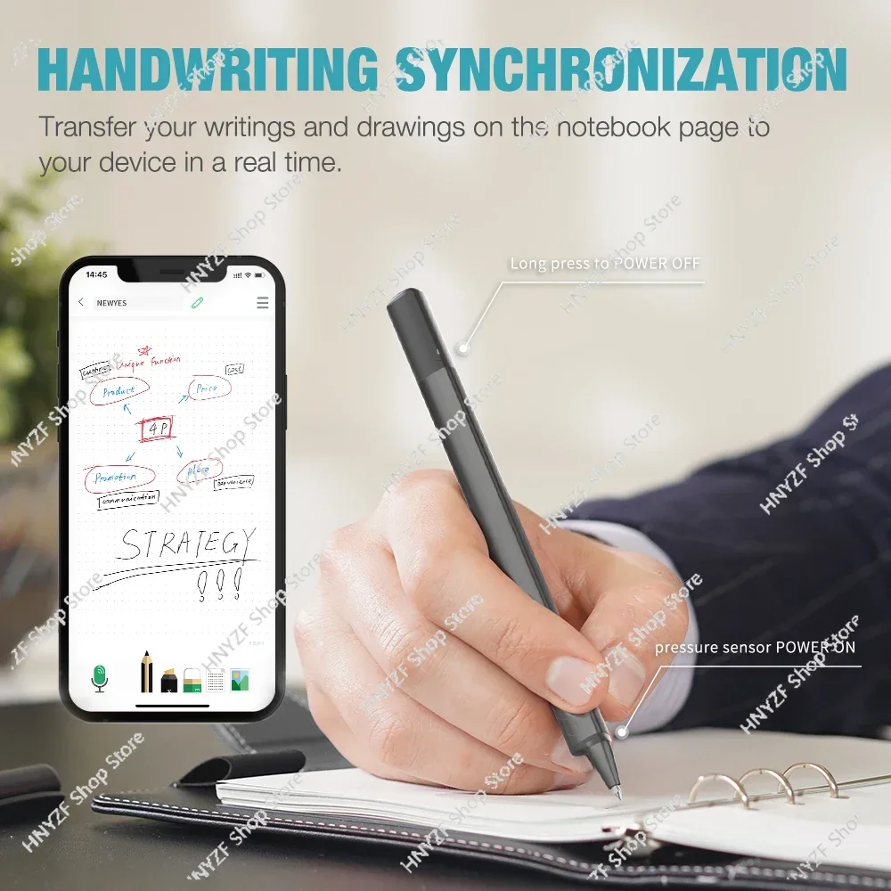 NEWYES Sync Notebook Digital Video Recorder Smart Pen Handwriting Digital Notebook With Cloud Pen