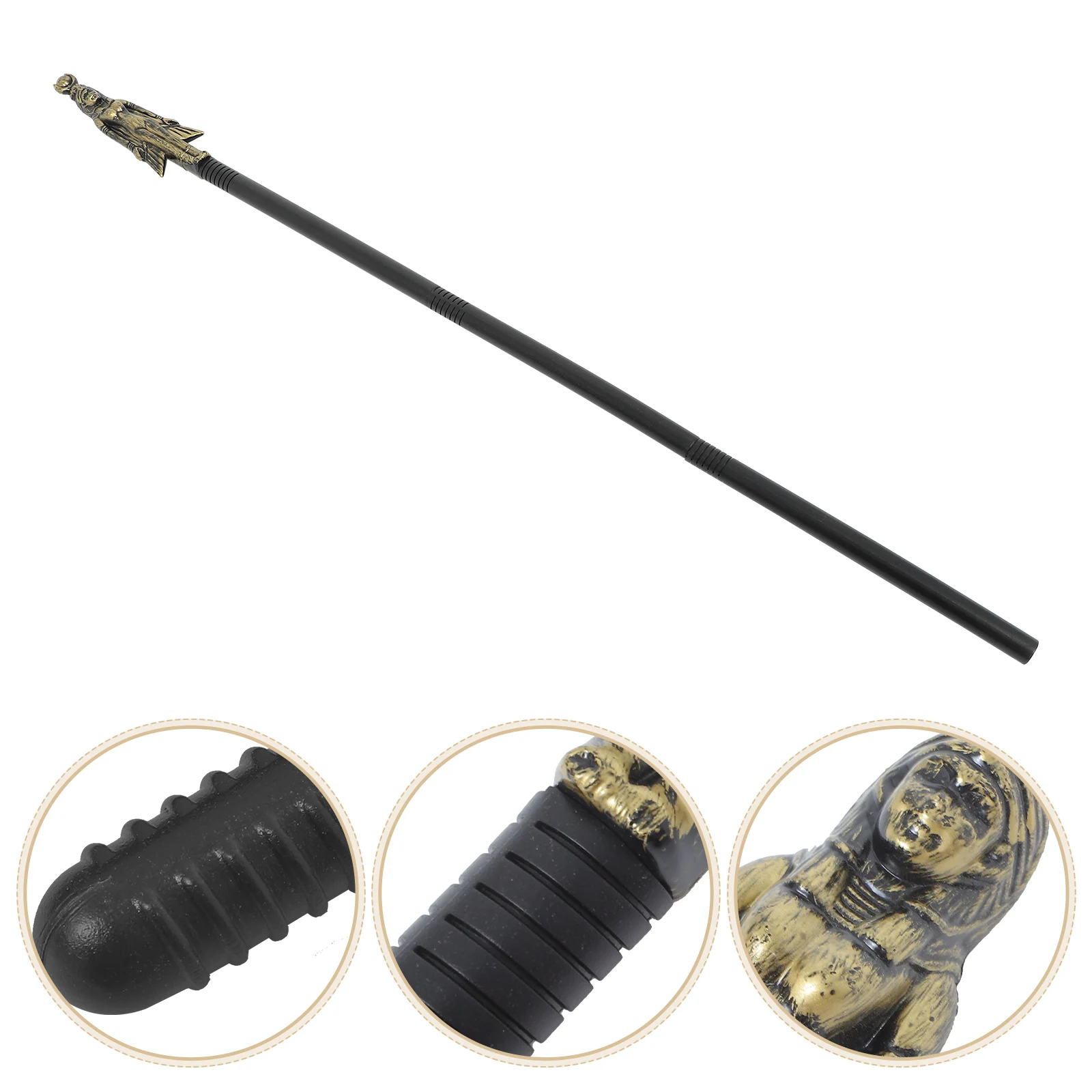 

Halloween For Party Lightweight Vintage Walking Cane Egyptian Staff Prop Costume Scepter Wand Comfortable Scepter For Indoor