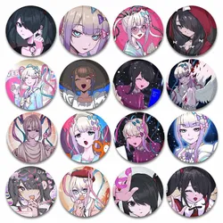 Needy Girl Overdose Game Enamel Pins Creative Cartoon Badge Round Tinplate Brooch Bag Shirt Hat Accessories Fans Collect Gifts
