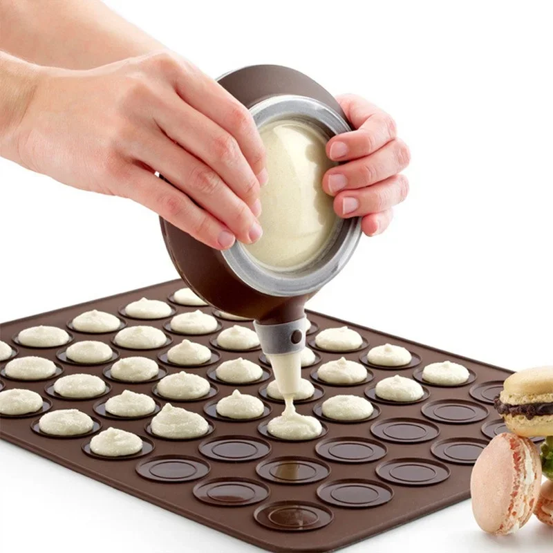 Non-Stick Silicone Macaron Macaroon Pastry Oven Baking Mould Sheet Mat DIY Mold Useful Tools Cake Bakeware