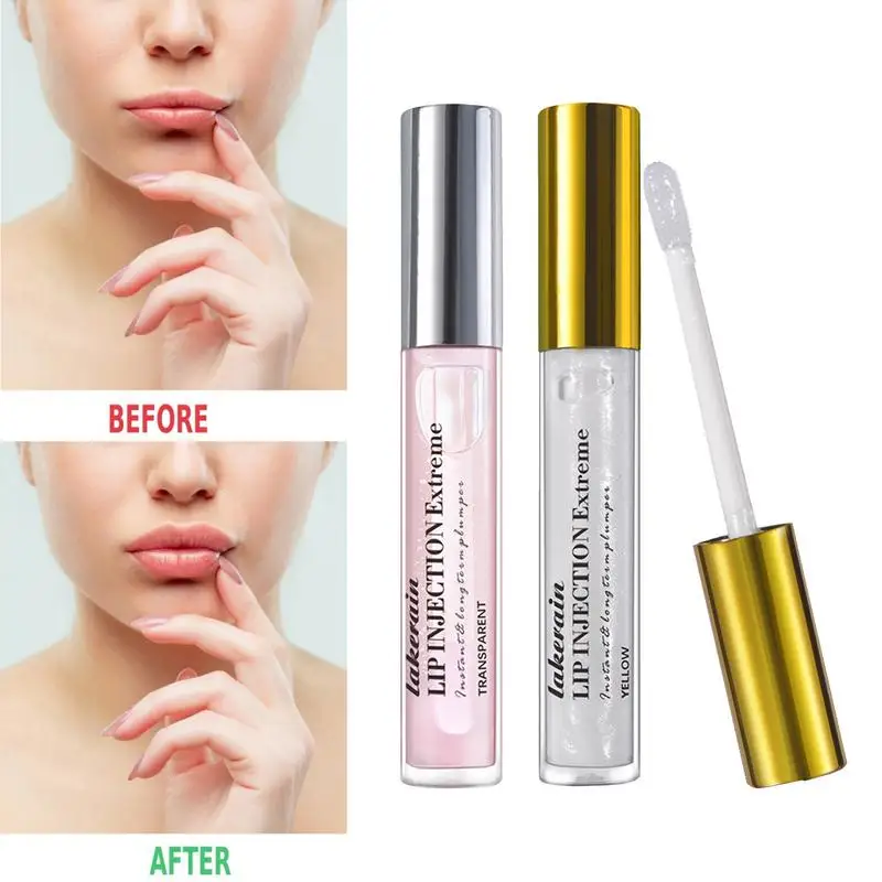 Lip Skincare Balm Plant Extracts Plumping Lip Lip Enhancer Lip Plumping Balm 2Pcs Instant Volumising Lip Plumper Serums Moisturi