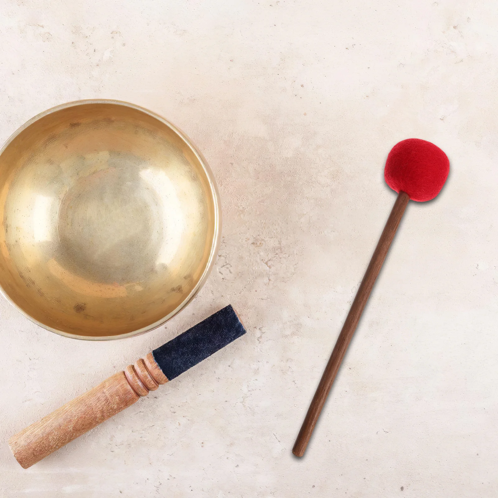 

Singing Bowl Striker Mallet Crafted Hardwood Handle Ergonomic Design for Extended Use in Sound Therapy Meditation Chanting