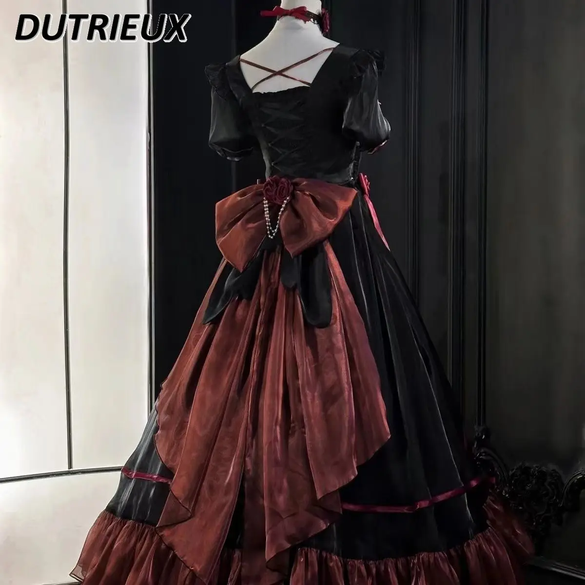 Kawaii Lolita Princess Dress for Women 2024 Summer New Flower Wedding Birthday Activities Daily Birthday Dresses Lolita Dress