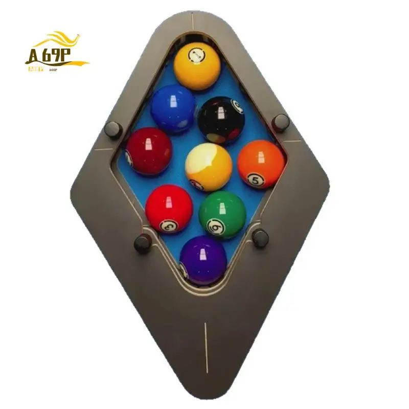 A69P-Pool Rack Billiards Training Accessories Pool Ball Positioning Rack For Home Office Game Room Clubs