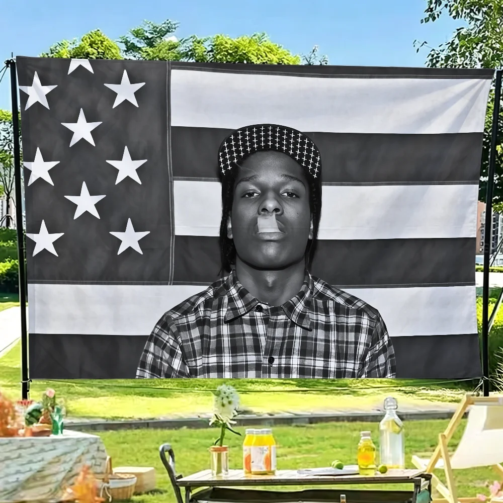 Rapper A-Asap R-Rocky Don't be Dumb flag Tapestry Room Decoration Wall Tapestry Hanging Aesthetic Bedrooms Advertising Banner
