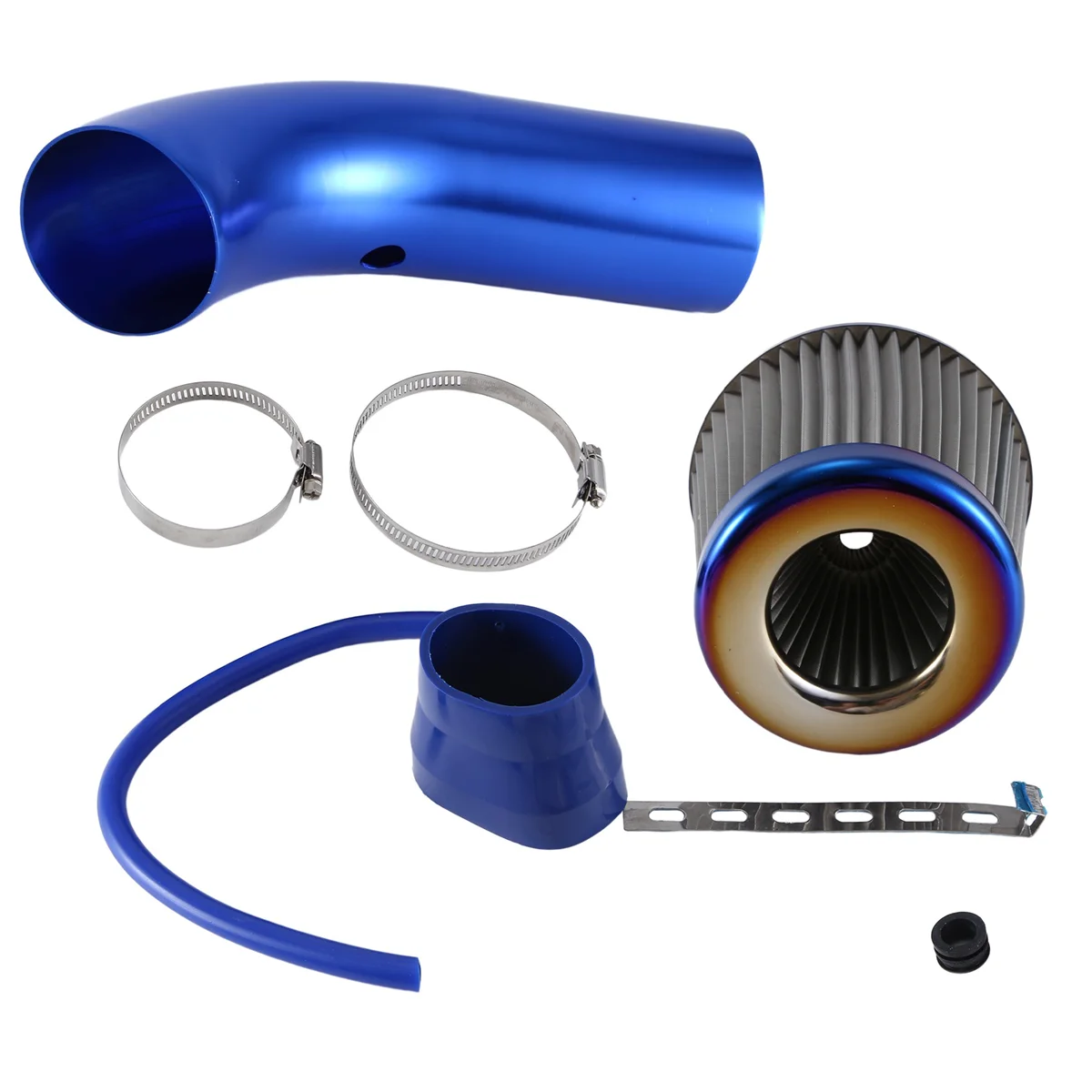 76mm High Flow Air Filter Mushroom Head Car Turbo Pipe Intake Sleeve Intake Filter Universalamp Kit Blue