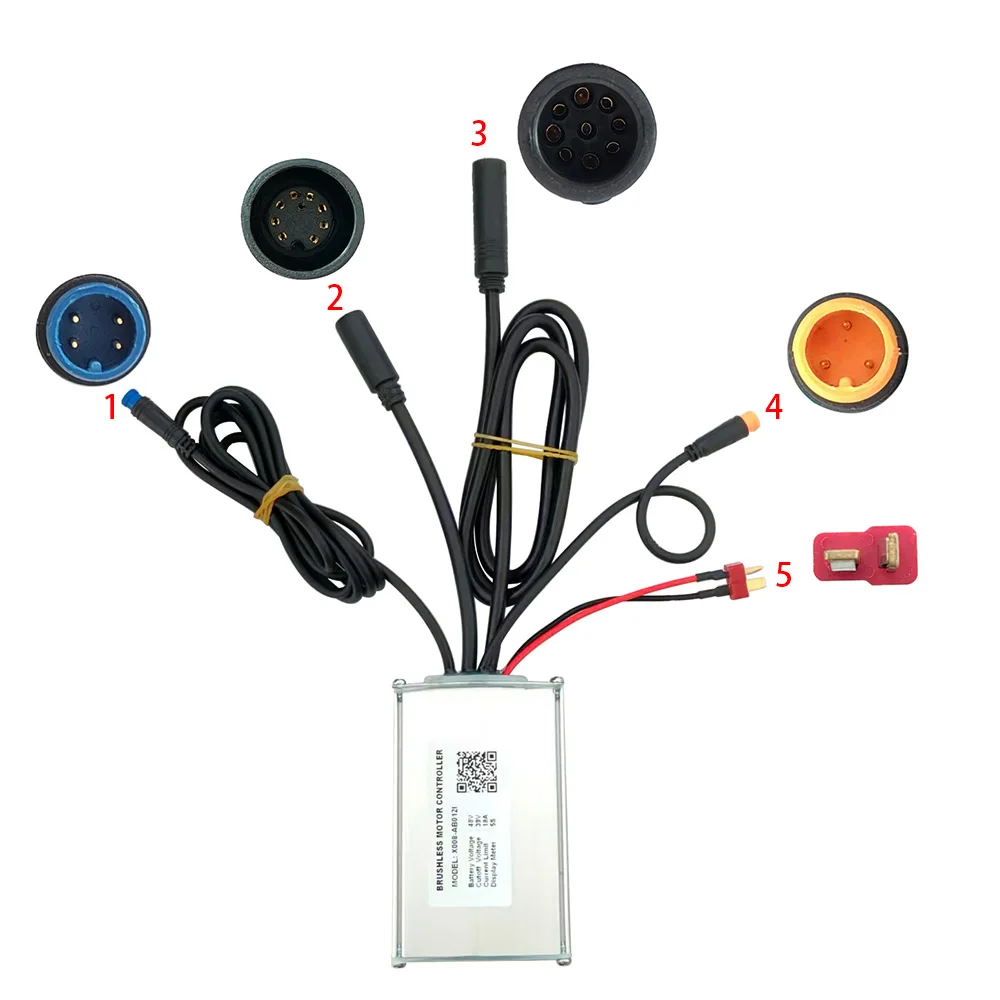 

Ebike Brushless Motor Controller X008-AB0121 48V 18A Suitable for Electric Bicycles Scooters Fat-Tire Bikes Speed Controller