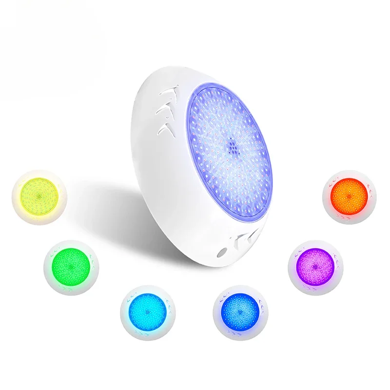 

Refined Ultra Thin Resin Filled Pool Lamp AC DC12V Reflector Waterproof IP68 Remote Control Swimming Pool Light