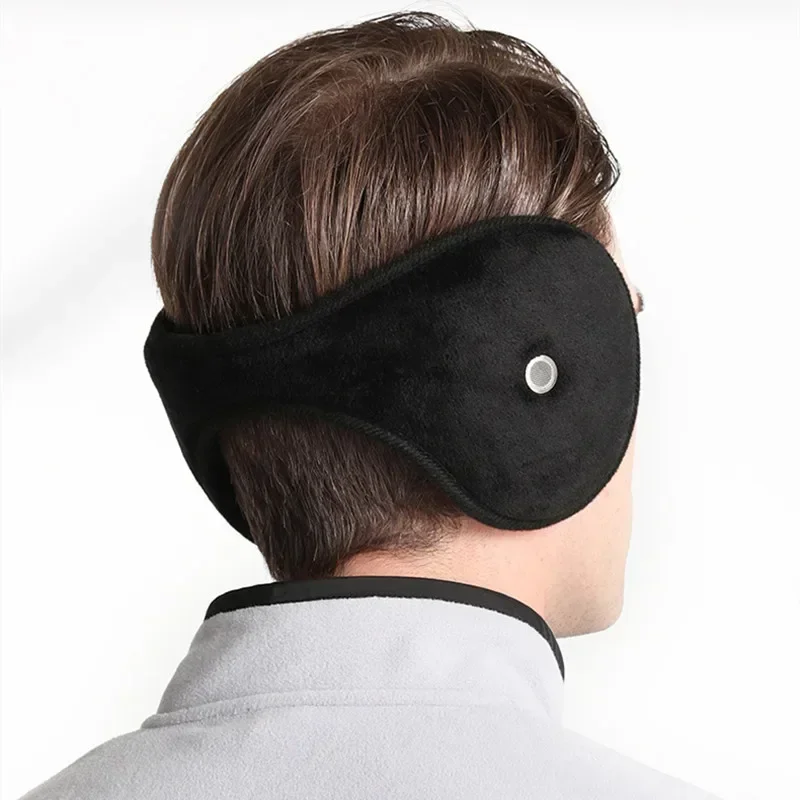 Verdickter Plüsch Outdoor Sport Musik Ohrenschützer Weicher warmer Schutz Winter Ohrabdeckung Ohrmaske mit Ohrhörer für Männer