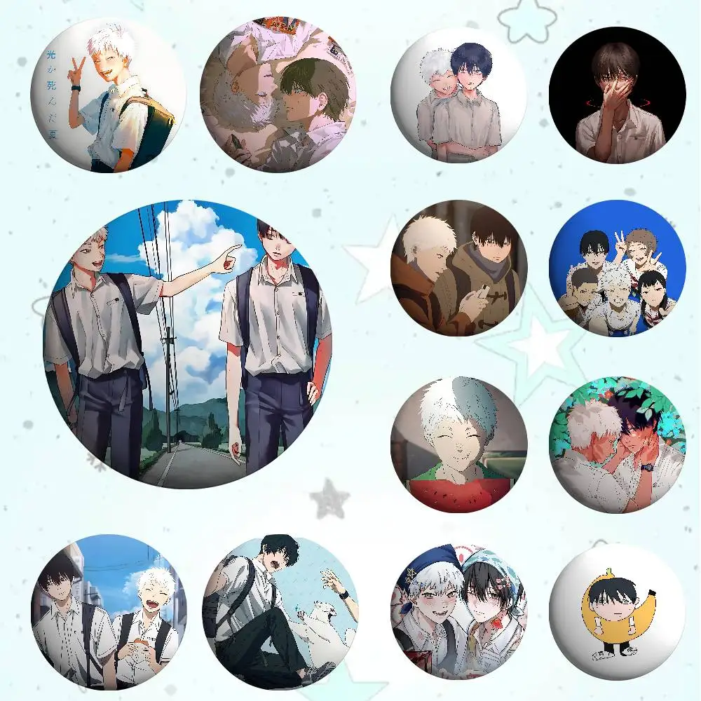 

Anime T-The Summer Hikaru Died Badges Fans' Cartoon Lapel Pins Brooch Emblem Trinkets Gifts Folks Backpack Decor Jewelry Pieces