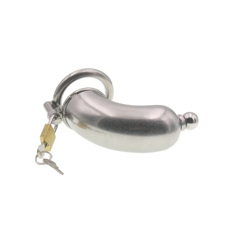 Stainless Steel Male Chastity Lock CB Penis Lock Cage Cylinder Full Wrap with Catheter Alternative Bondage Wear Sex Toys for Gay