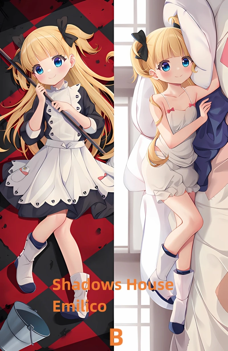 Dakimakura Anime Pillow Case Shadows House Emilico Double-sided Print Of Life-size Body Pillowcase Gifts Can be Customized