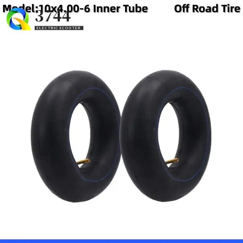 

2pcs 10x4.00-6 Inner Tube With Butyl Rubber: Compatible With Inner Diameter 6 Inch Scooter Off Road Tires