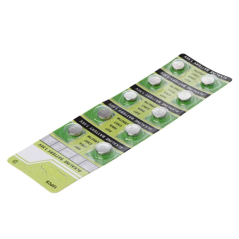 10 Stück 1,55 nicht wiederaufladbare runde Knopfbatterien Zelle LR927