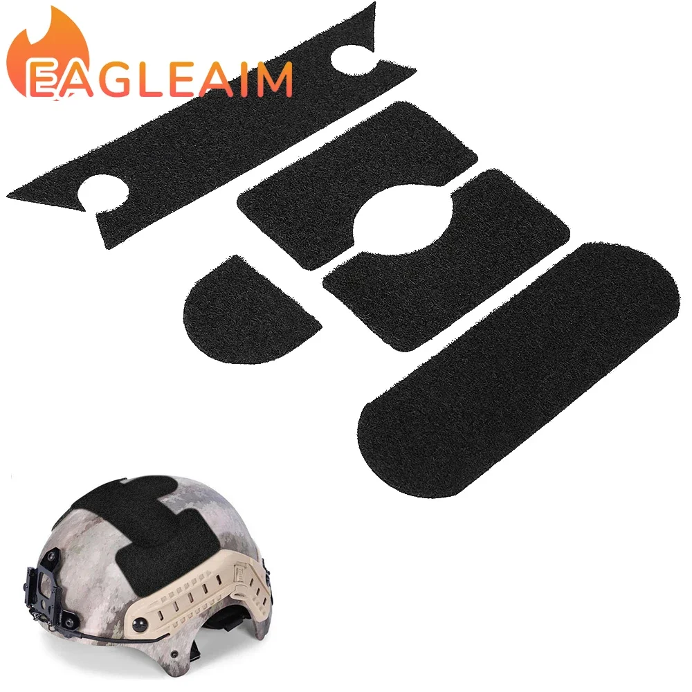 5PCS/9PCS Tactical FAST Helmet Magic Stickers Velcro Universal Tape Helmet Padding for Football Gear