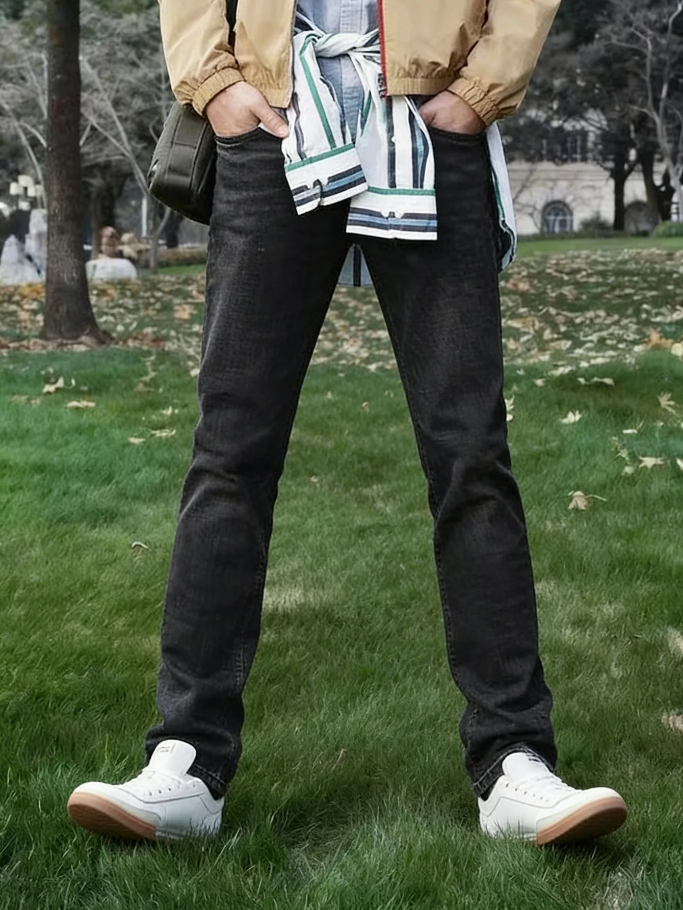 Retro Jeans Gender Neutral Black Slim Pants Hip Hop Style Original Drip No accessories or belts included