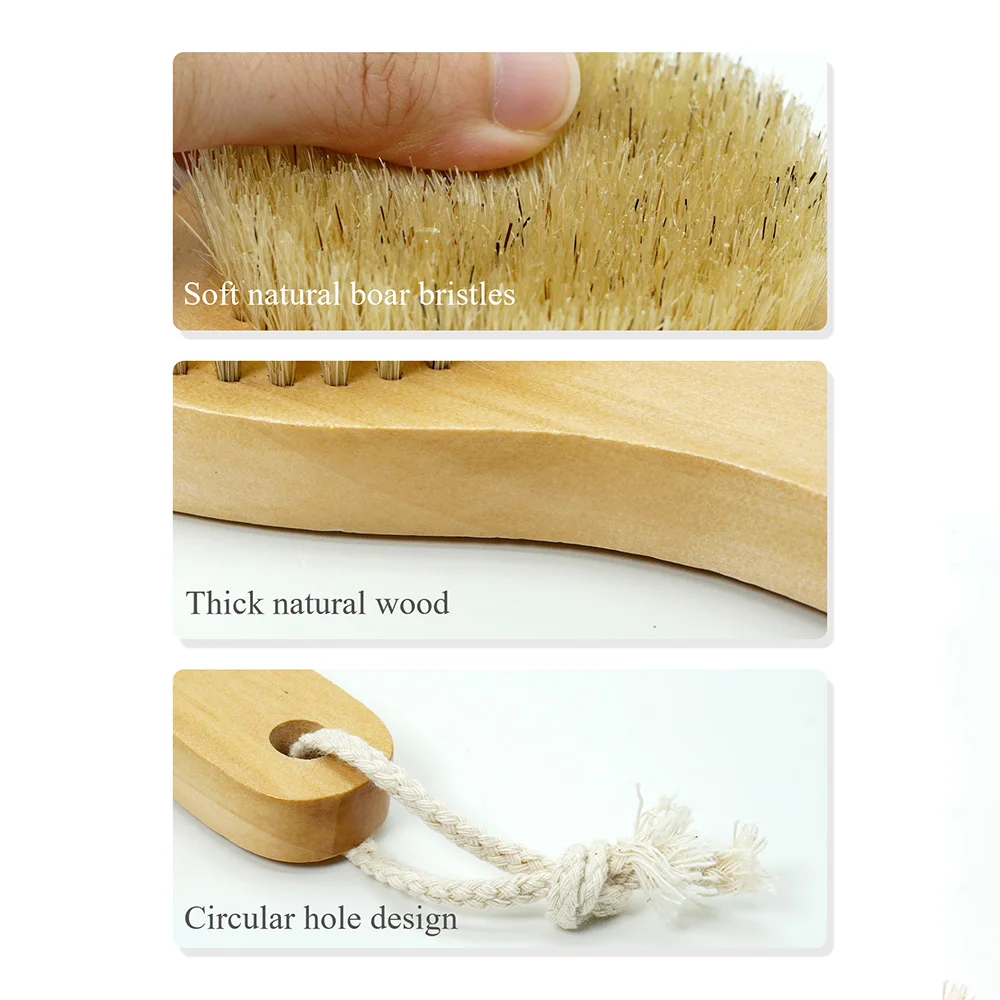 Natural Bamboo Foot File Callus Remover Pumice Stone Foot Grinding Wood Brush Double-sided Bristle Brush Shower Brush Home Tools