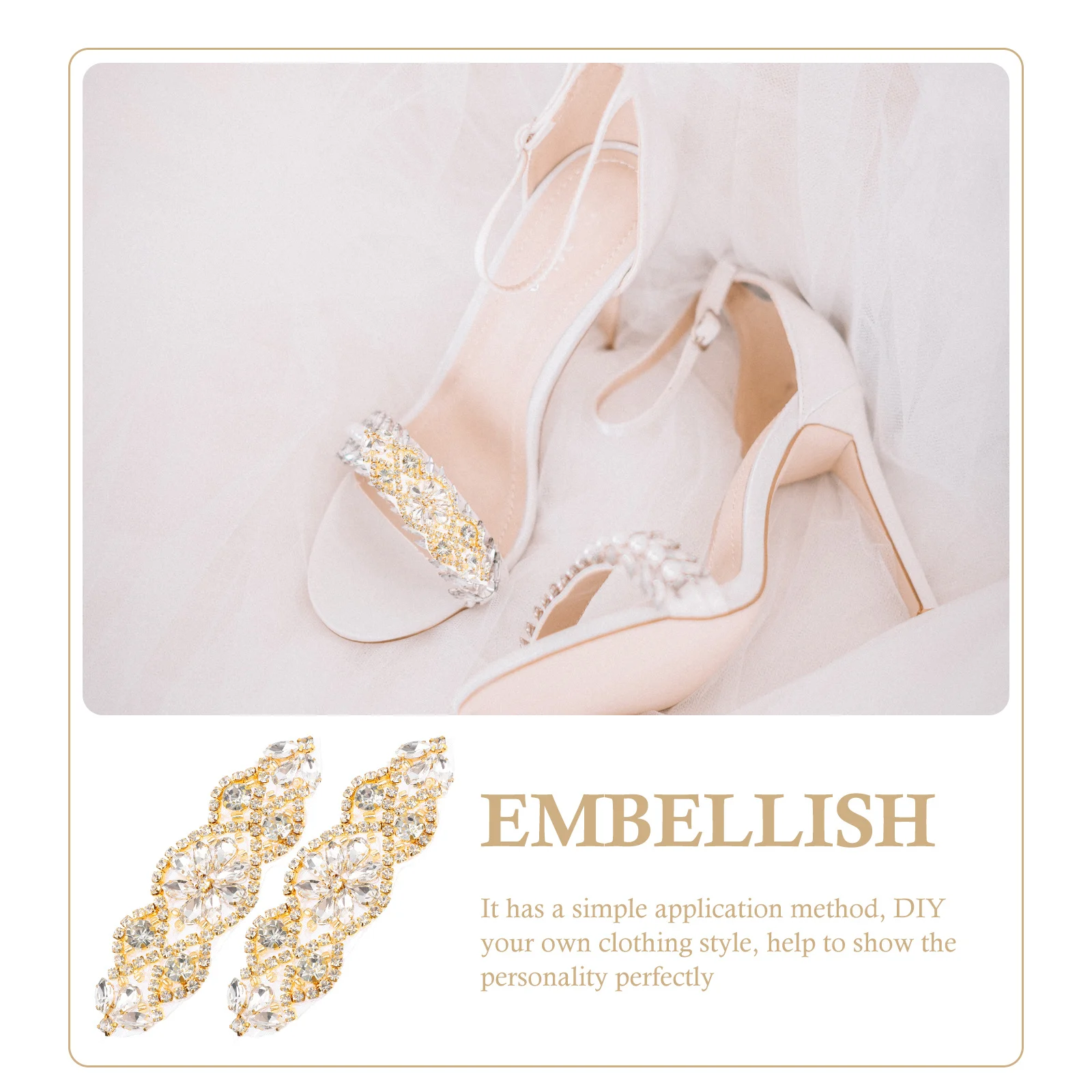 4 pezzi toppe con strass per cintura da sposa durevole pratico struttura robusta design unico artigianato fai da te applique con strass