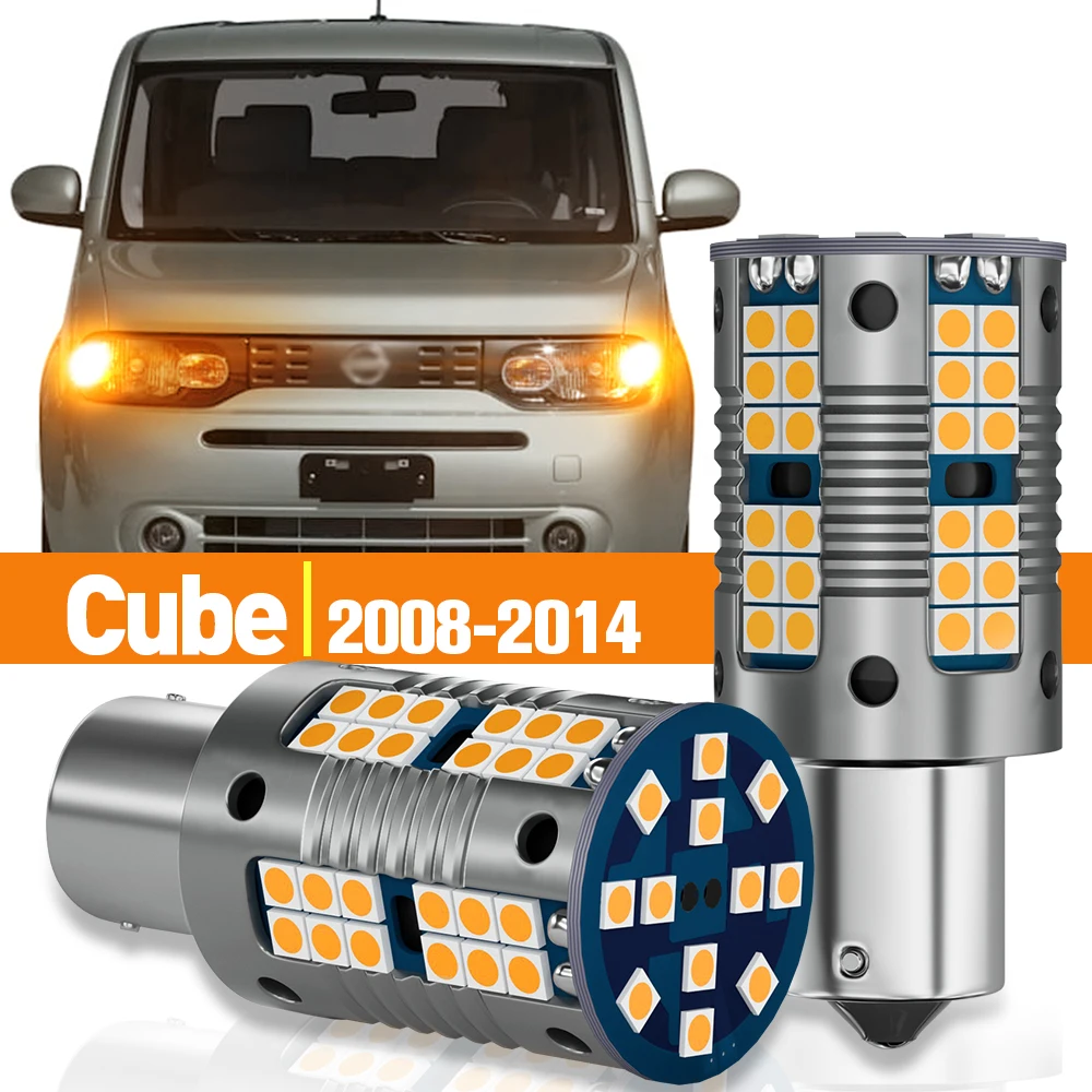 2pcs LED Turn Signal Light For Nissan Cube Z12 2008-2014 2009 2010 2011 2012 2013 Accessories Canbus Lamp