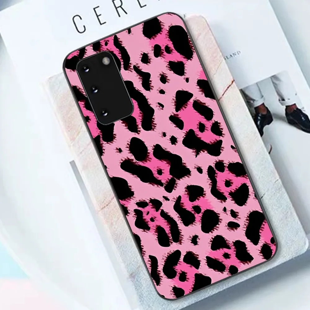 Leopard Print Phone Case For Samsung S 9 10 20 21 22 23 30 23plus lite Ultra FE S10lite Fundas