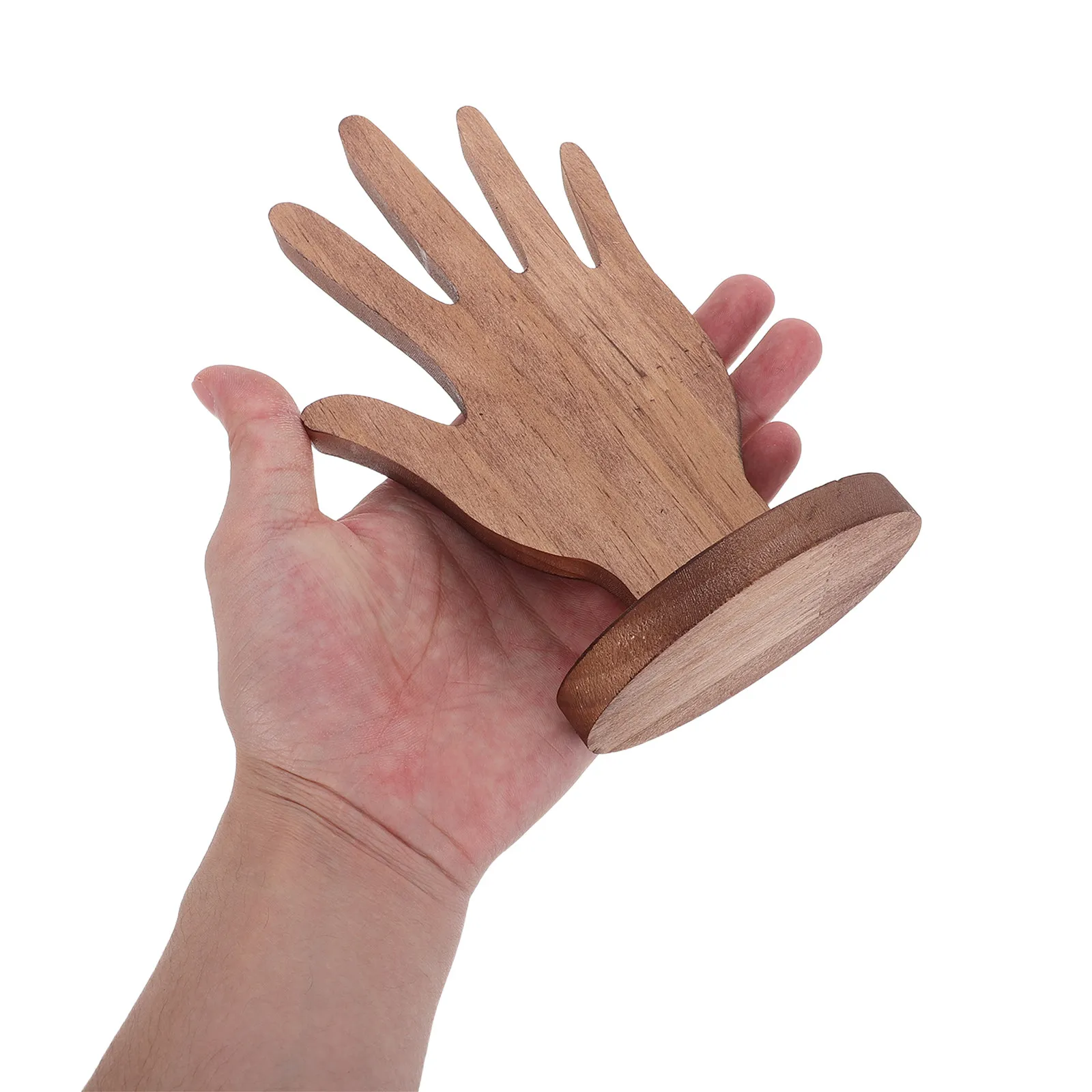 Wooden Hand Display Stand Unique Design Decoration Showcase Holder for Jewelry Exhibition Creative Wooden Hand Shaped Display