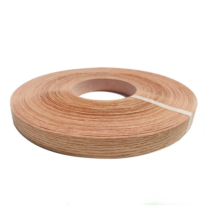 200M Width: About 30MM ,Thickness:0.5mm, Natural  Edge Banding Strip Wood Veneer Sheets