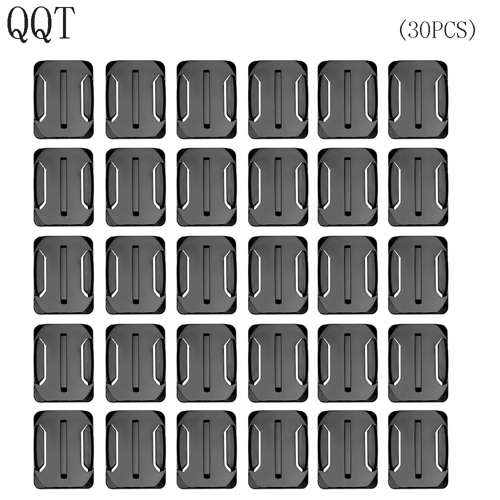 QQT for Gopro Accessories 30 pcs Curved Surface Mount For Go pro Hero1110 9 8 7 6 5 4 for Xiaomi for Yi for SJ4000 for eken h9r