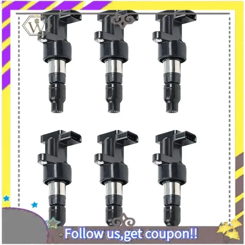 

ABXV-6Pcs Ignition Coils UF435 C2S42673,C2S11480 For Jaguar X-Type S-Type 2.5L 3.0L 2002-2008