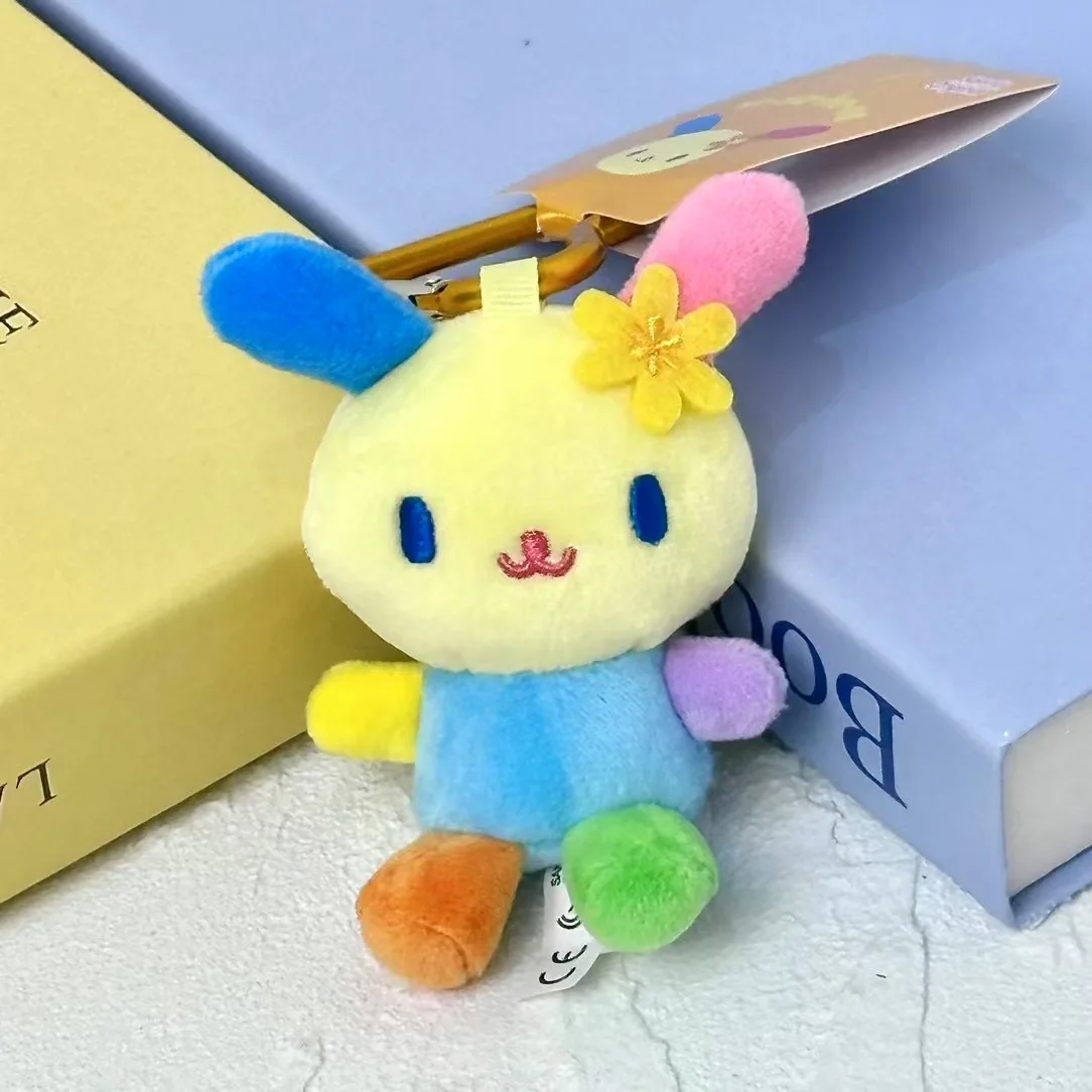 NEW 8CM Sanrio Usahana Plush Doll Keychain Anime Bunny Rabbit heart Keyring Bag Pendant Toy Doll gift Small Keyring Girls Toys view 5