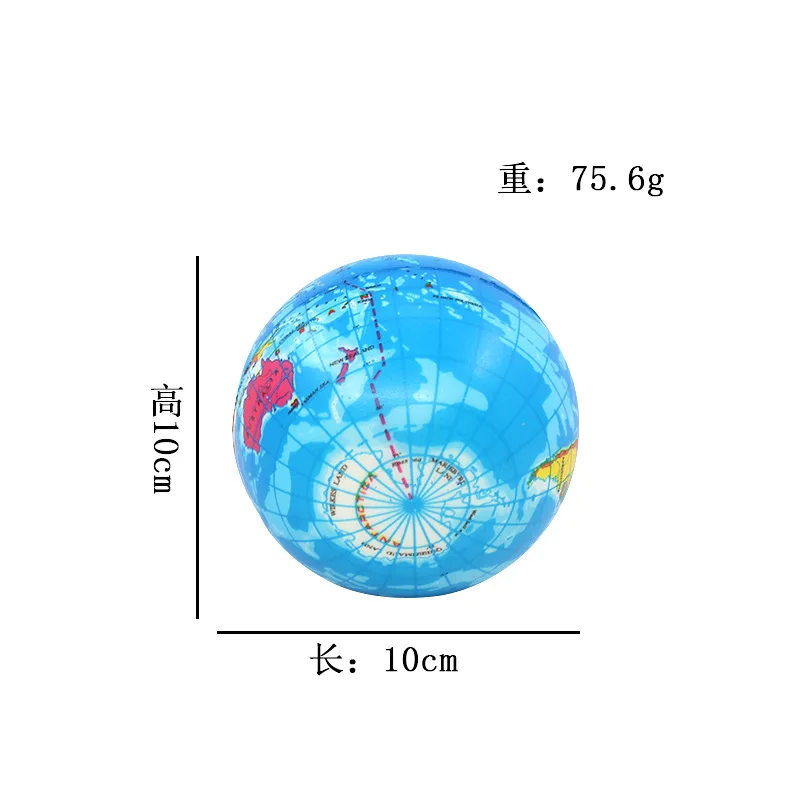 2 pces modelo de simulação de 10 cm bola de impressão a cores com rebote lento e rebote alto