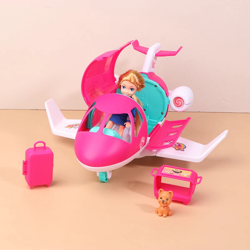 Simulación de avión de ensueño, avión privado de viaje, muñeca, casa de juegos, avión, juguetes, regalos para niños