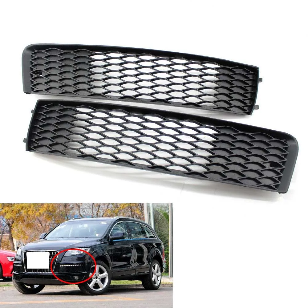 

Левая и правая решетка бампера с сотовой сеткой для AUDI Q7 S-Line 2010-2015 11 12 13 14 4L0 807 697 B, 4L0 807 698 B