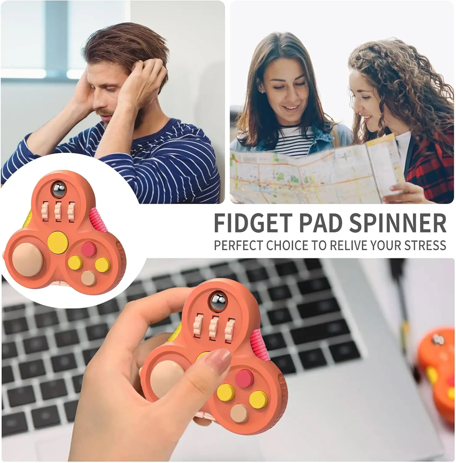 1 Uds. Rellenos de cesta de Pascua para niños y niñas, juguetes sensoriales, controlador de Clicker de cubo para aliviar el estrés para juegos de viaje de escritorio de oficina