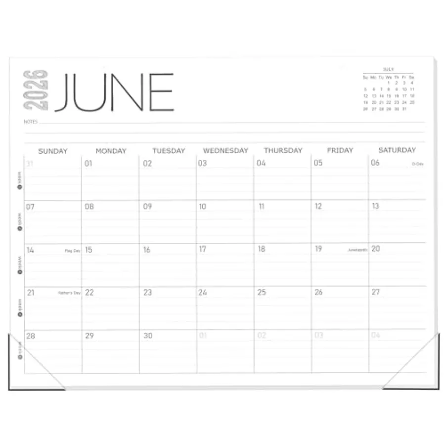 

Настольный календарь на 2026 год, 12-месячный, с датой с июня. 2026 год до мая. Настольный ежемесячный планировщик-календарь 2027, 14x11 дюймов