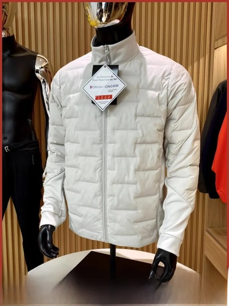 

Высококачественная зимняя мужская легкая теплая водонепроницаемая ветрозащитная верхняя одежда Jaet Stand Fit Youth Faion Long Sve...