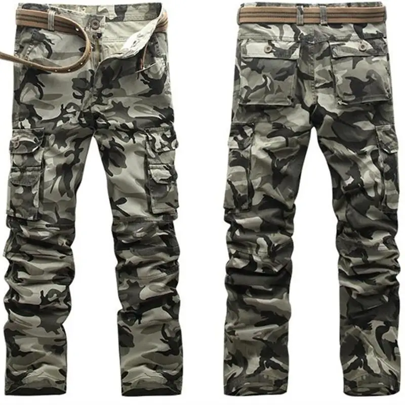 Pantalon cargo patchwork vert armée pour homme, jogging entrejambe, facile à laver, grand camsalomon, mode printemps, fj38