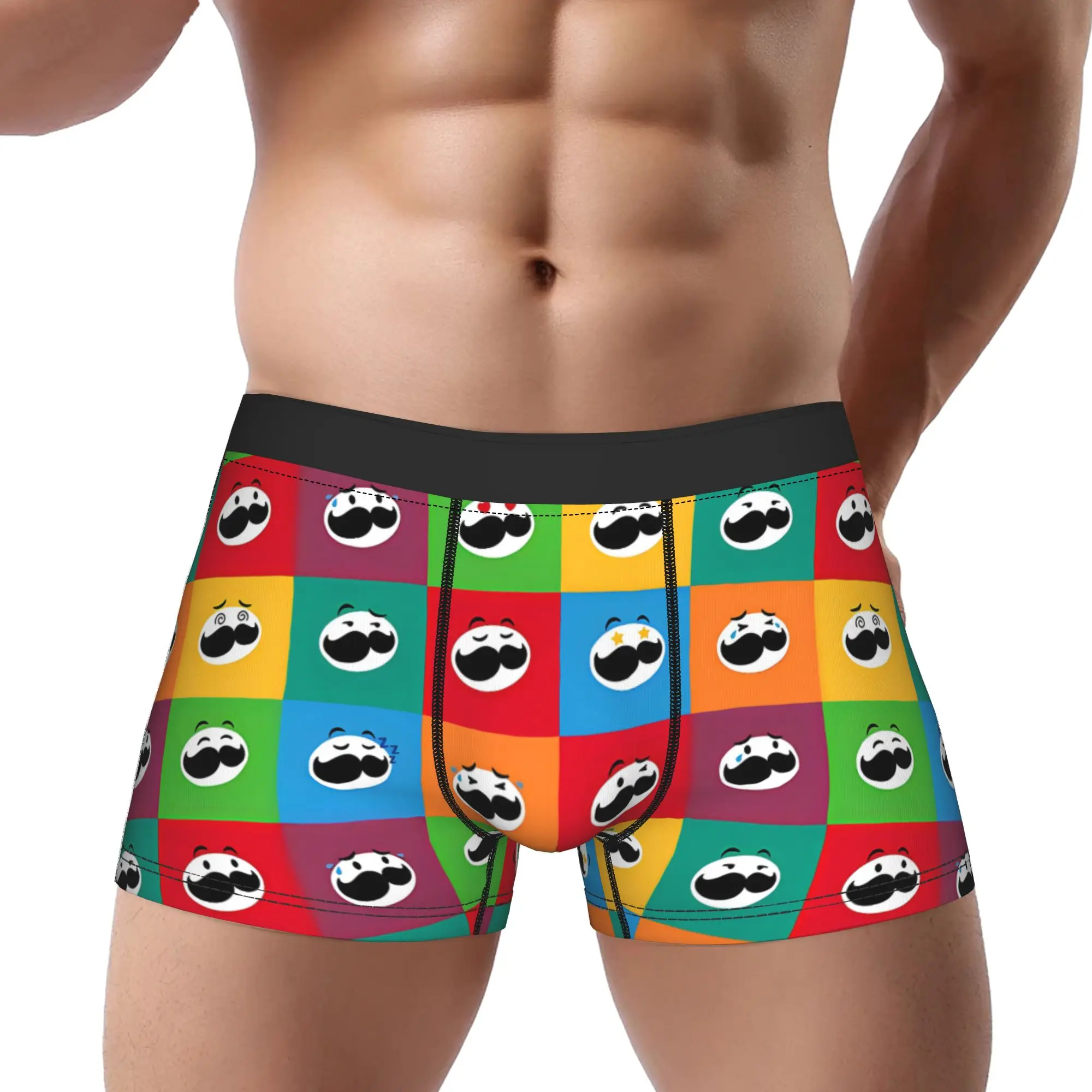 Pringles 11 Calzoncillos transpirables Ropa interior masculina Pantalones cortos estampados Calzoncillos tipo bóxer