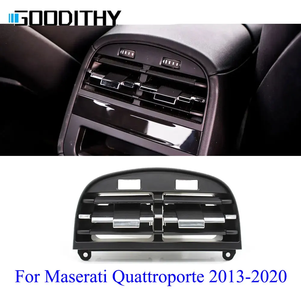 Rear AC Air Vent Grille Outlet Cover Console Air Conditioning Panel Tab Clips For Maserati Quattroporte 2013-2020 670011357