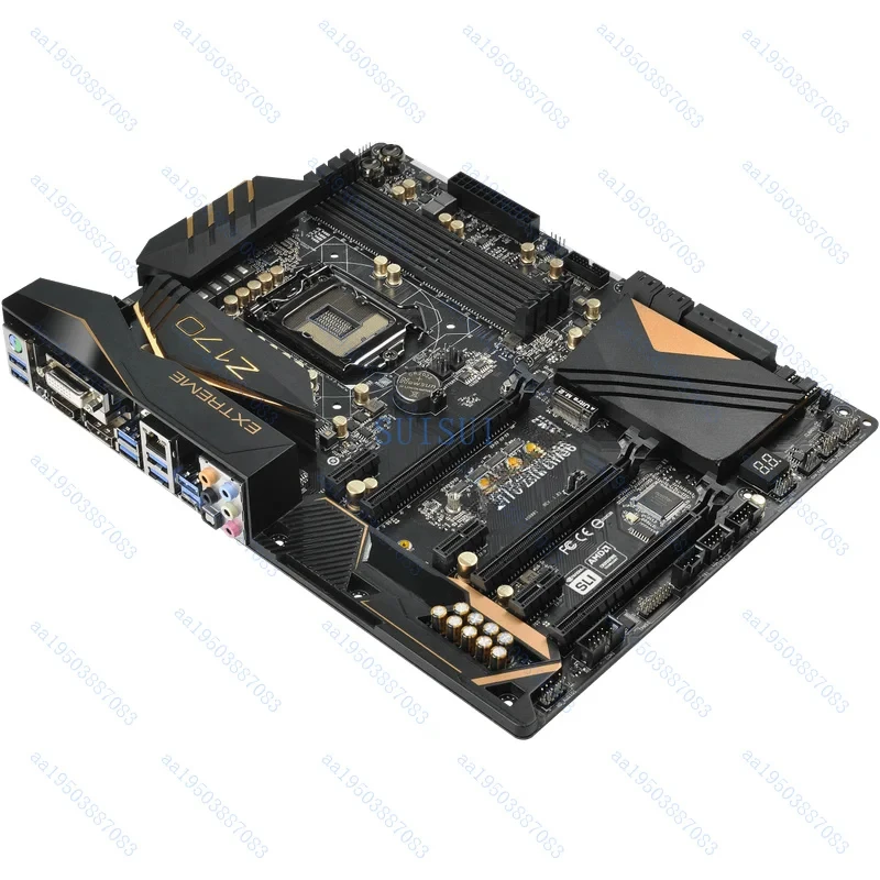 USED For ASROCK Z170 extreme6  motherboard LGA1151 DDR4 64G DP+DVI+HDMI ATX Tested