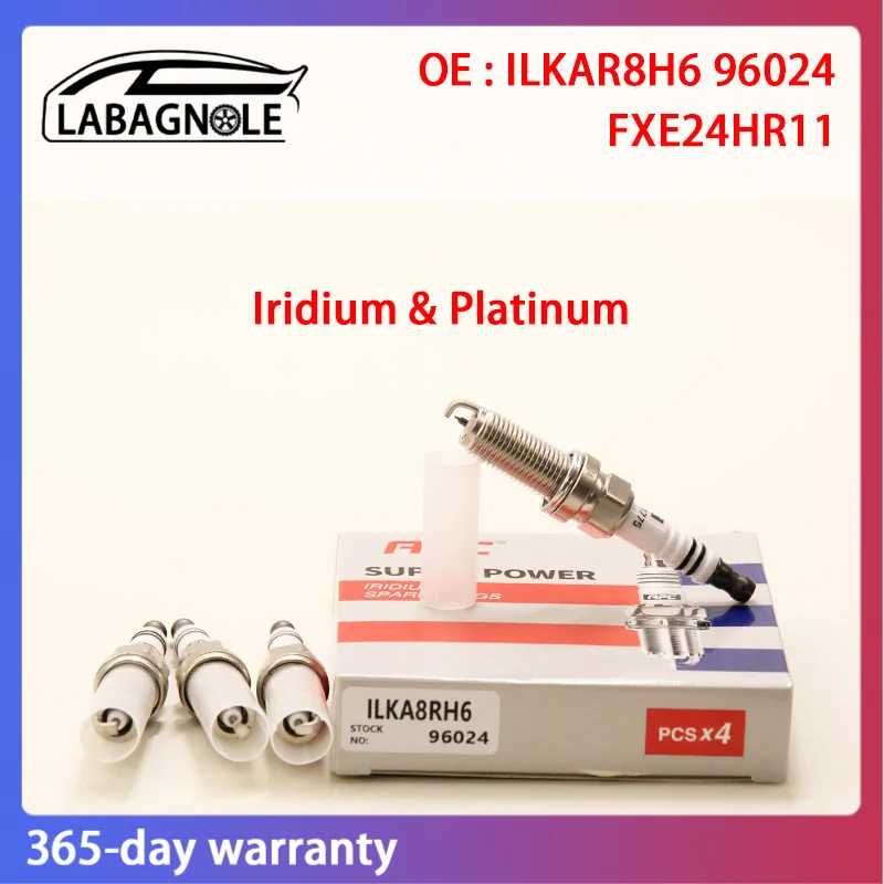 

OE Quality ILKAR8H6 96024 Spark Plug Iridium Platinuim For SUBARU FORESTER LEGACY LEVORG WRX RENAULT CLIO SCENIC MEGANE