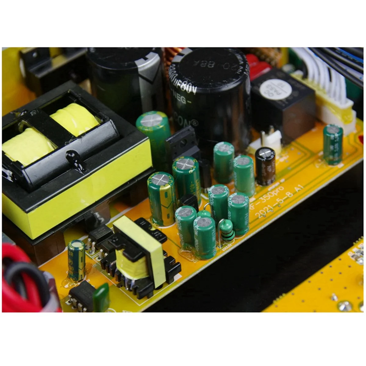 220V HIFI Mono 350W Heavy Duty Subwoofer Digital Active Amplifier Board Pure Bass Home Audio System EU-Plug