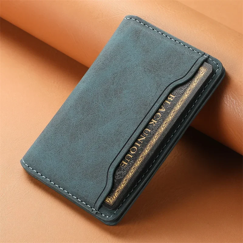 

Magnetic Vintage Texture Leather Card Holder for Magsafe Wallet Bag Case for iPhone 15 14 13 12 11 Pro Max Plus Adsorption Cover