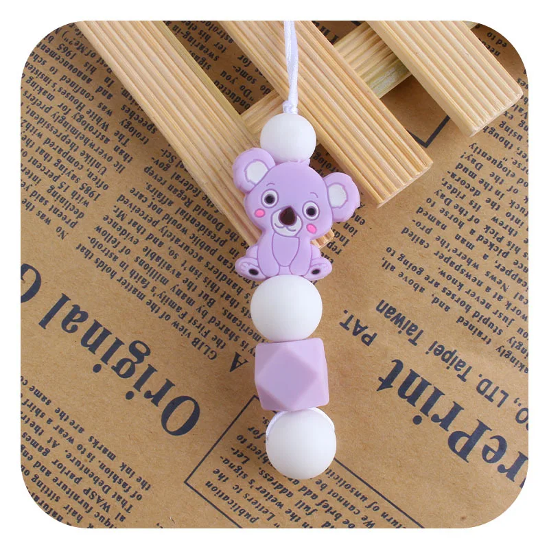 Baby Teether Food Grade Silicone Beads Nursing Mom Necklace Baby Gift BPA Free baby gum chewing pendant Accessories Toys