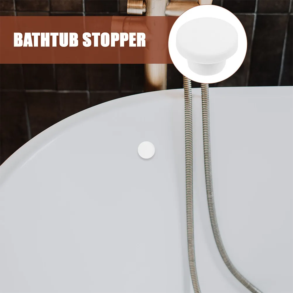 

2Pcs Rubber Sink Overflow Drain Cover Bathroom Washbasin Overflow Cover Tight Seal Bathtub Stopper Tub Plug for Kitchen and Bath