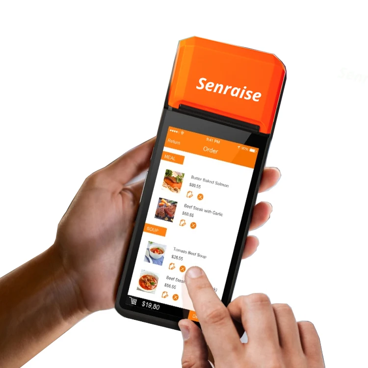 Factory Price Smart Cashier Machine Handheld Pos Device With Printer Android Pda for Restaurant, Lottery, Tax Control Sale
