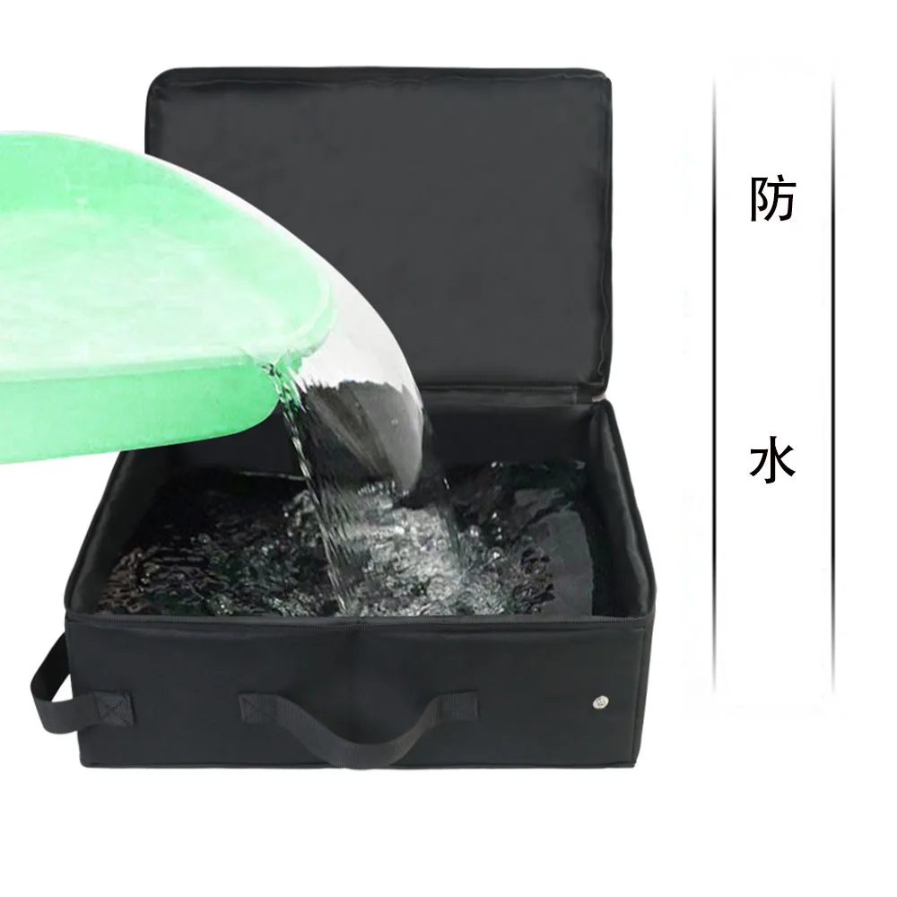 

Travel cat litter box with lid and handle Standard portable foldable cat litter box Fabric cat litter bag