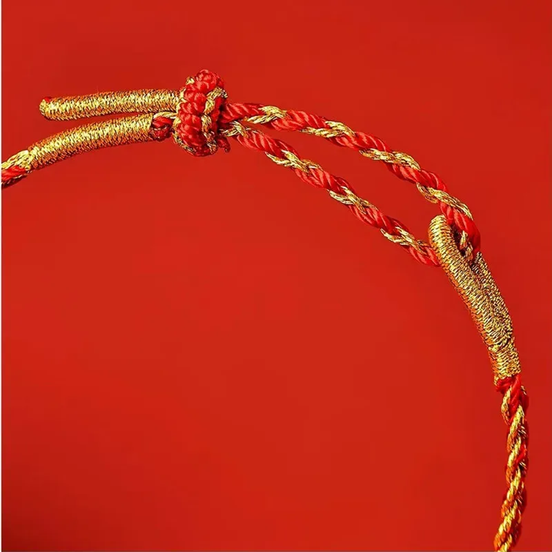 Hand Braided Red Rope Bracelet Snake Lucky Rope Hand Rope Couple Friendship Bracelet Braided Ethnic Original Female Accessory