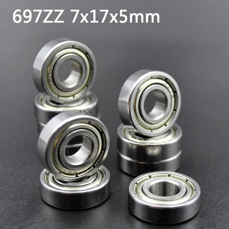 

Ball Bearings 697ZZ 7x17x5mm Deep Groove Miniature Bearings For Skateboard Scooter 3D Printers Bearings