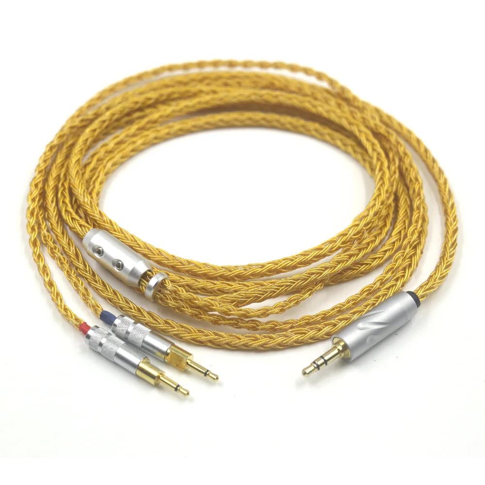 

16 Core 99% OCC Gold Plated Headset Cable For Abyss Dianaz Sennheiser HD700 hd 700 Headphone 2x2.5mm Headphone Upgrade Cable